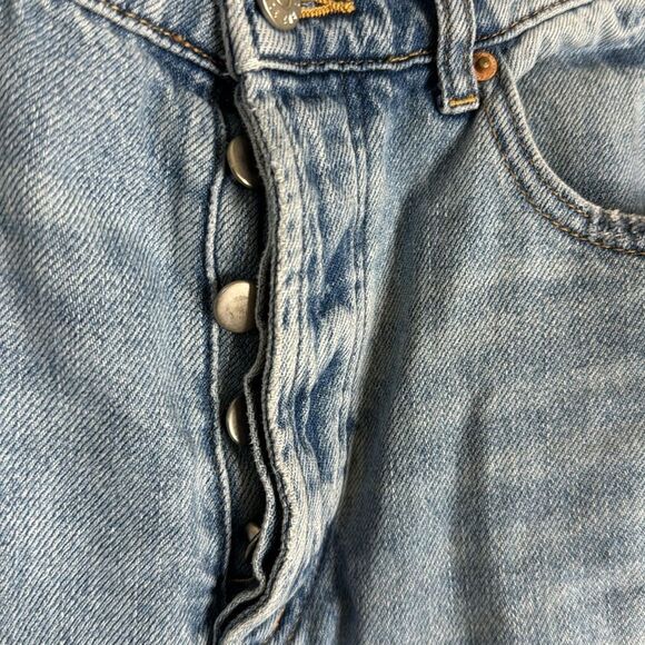 BDG urban outfitters distressed slim straight fly button denim jeans size 28 - Picture 6 of 11